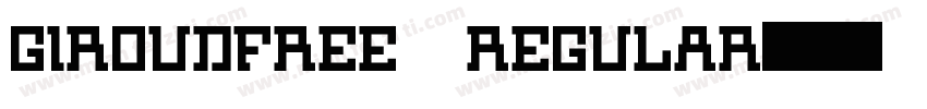 GIROUDFREE REGULAR字体转换